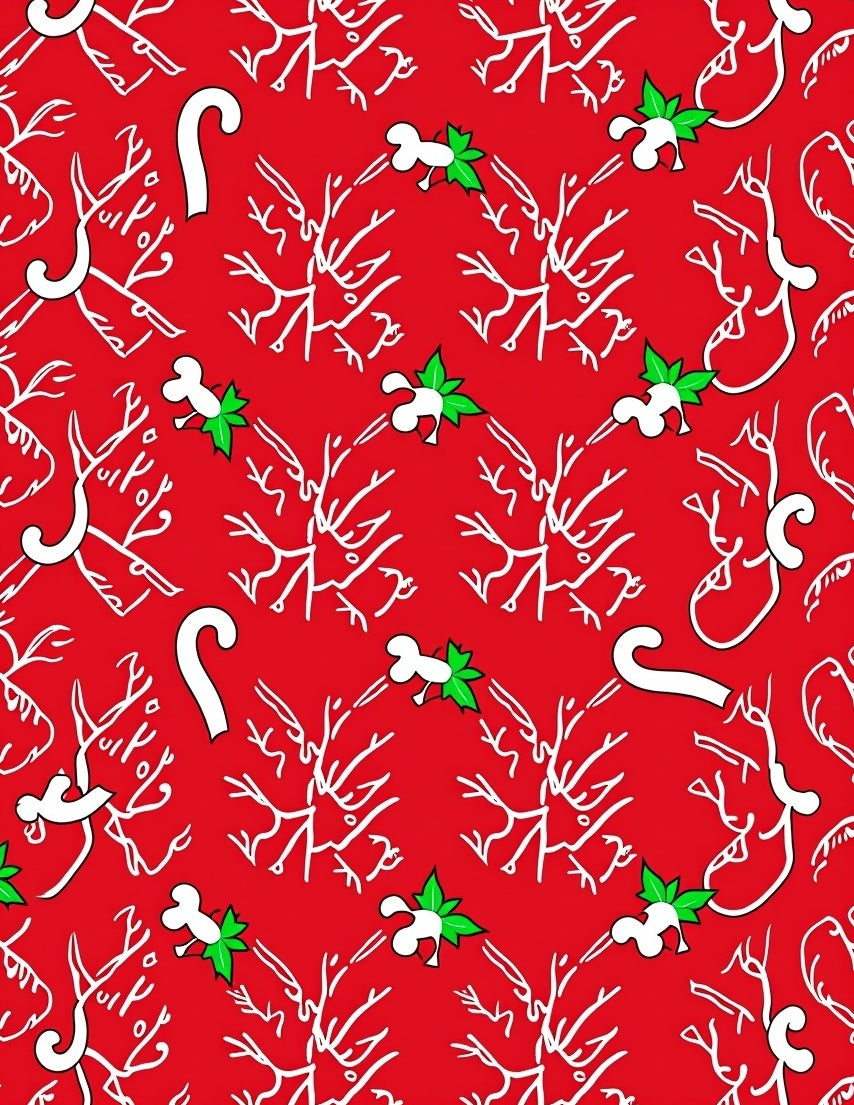 Whimsical Holiday Pattern Design Rug