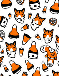 Cute Halloween Animals Candy Pattern Rug