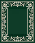 Elegant Cream Floral Border Design Rug