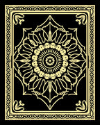 Mandala Style Floral Geometric Pattern Rug