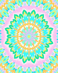Vibrant Geometric Mandala Pattern Rug