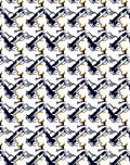 Angular Abstract Pattern With Gold Accents Rug