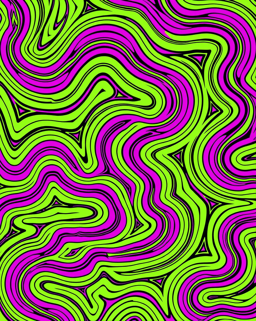 Vibrant Abstract Swirl Pattern Rug