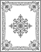 Classic Floral Scrollwork Decorative Rug