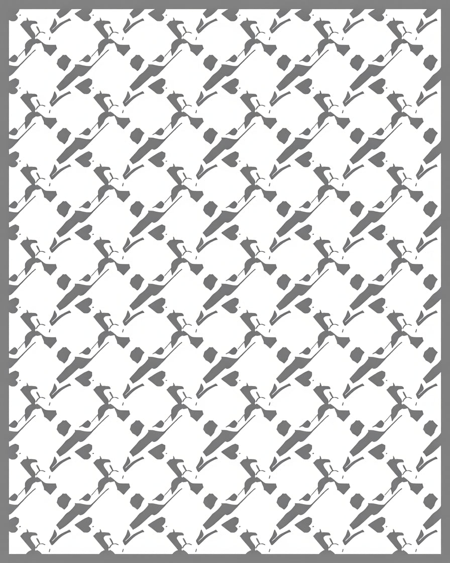 Abstract Intersecting Lines Pattern Rug