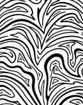 Bold Black White Zebra Style Pattern Rug