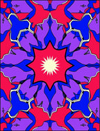 Vibrant Floral Mandala Design Rug