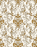 Classic Scrolling Floral Damask Pattern Rug