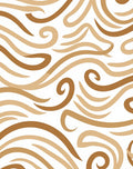 Abstract Curved Lines Pattern Rug