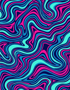 Vibrant Swirls Abstract Pattern Rug