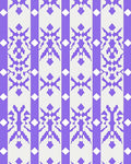 Striped Geometric Snowflake Pattern Rug