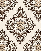 Classic Floral Symmetry Design Rug