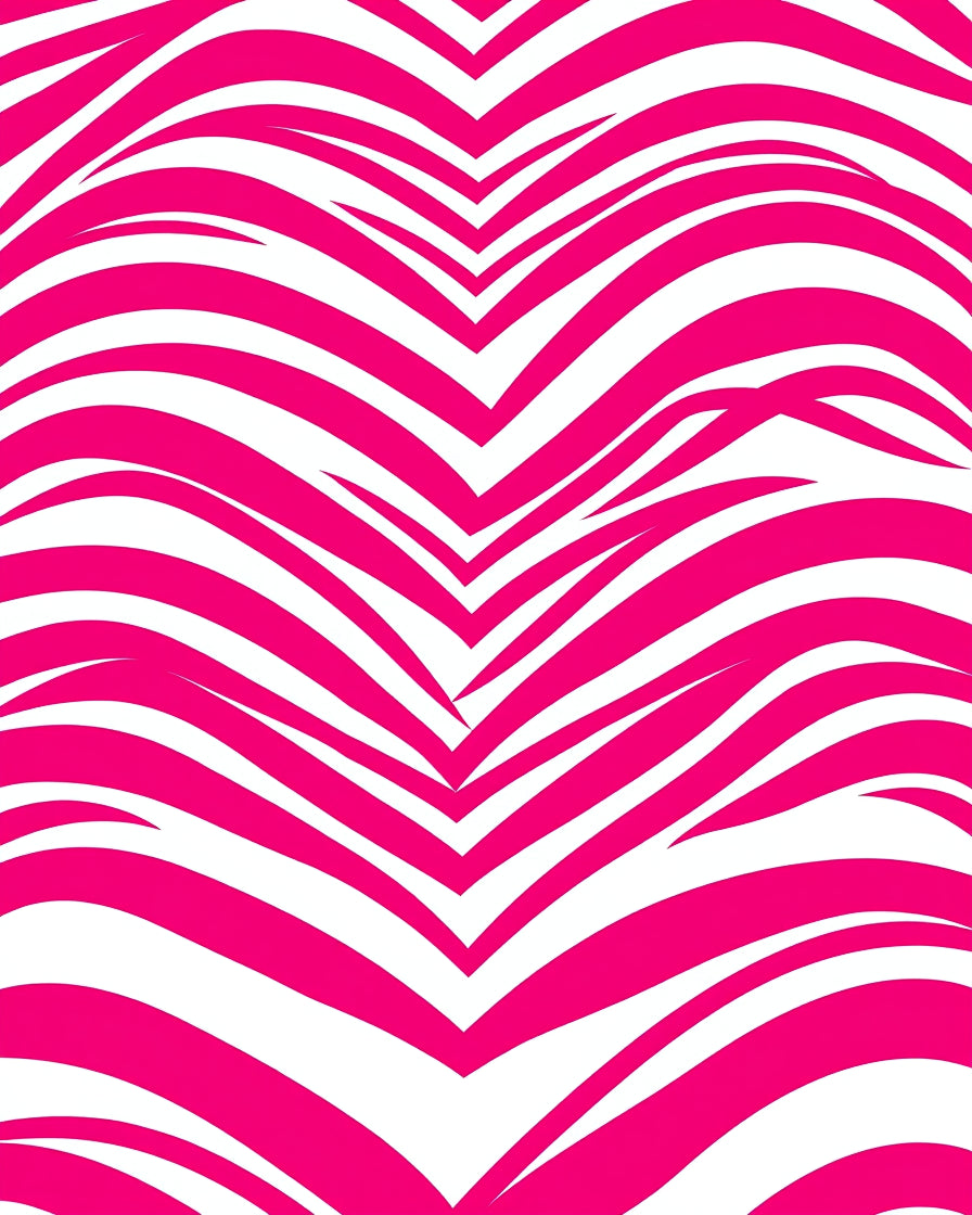 Bold Pink Zebra Stripes Rug