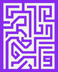 Abstract Maze Geometric Design Rug