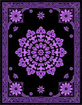 Lila Floral Mandala Geometric Rug