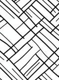 Abstract Interlocking Diagonal Lines Rug