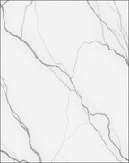 Elegant White Gray Veining Pattern Rug