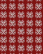 White Floral Medallion Patterned Rug