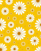 Bold Daisy Yellow Pattern Rug