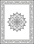 Ornate Floral Mandala Pattern Rug