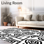 Bold Abstract Geometric Design Rug