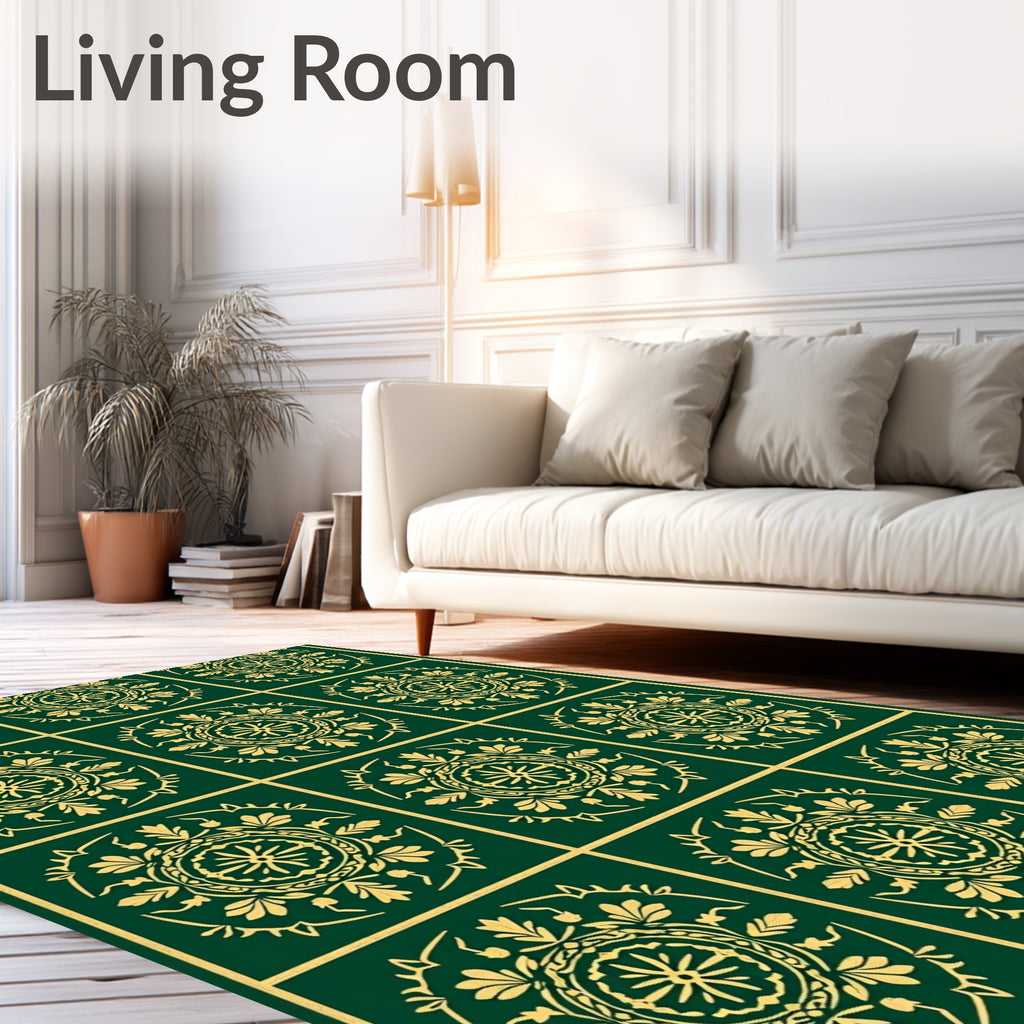 Classic Medallion Floral Pattern Rug