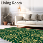 Classic Medallion Floral Pattern Rug