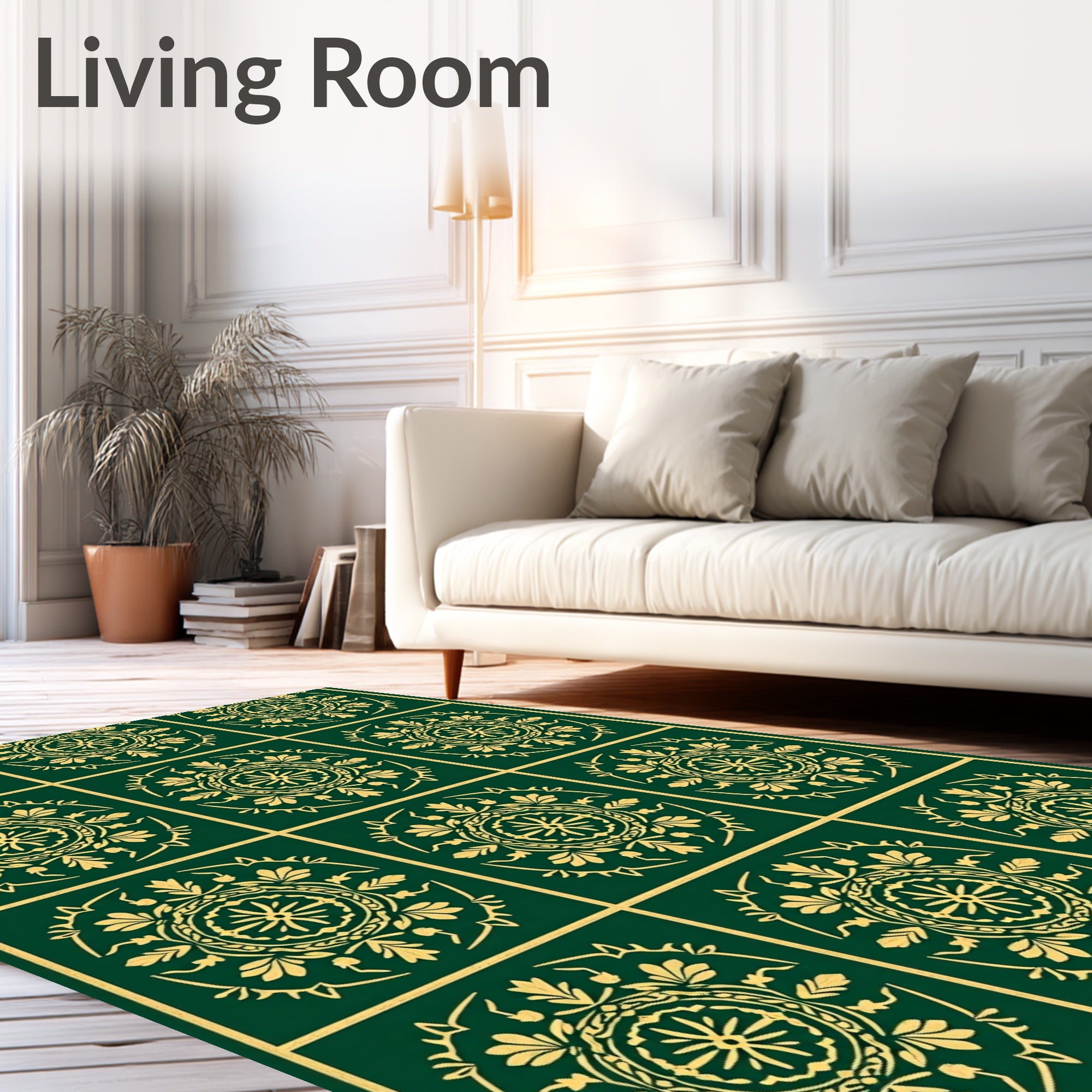 Classic Medallion Floral Pattern Rug