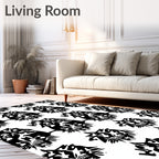 Bold Abstract Tribal Pattern Design Rug