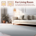 Subtle Gray Arc Pattern Rug