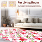 Charming Rosebud Pattern Design Rug