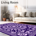 Radiant Sunburst Paisley Pattern Rug