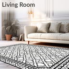 Intricate Geometric Diamond Pattern Rug