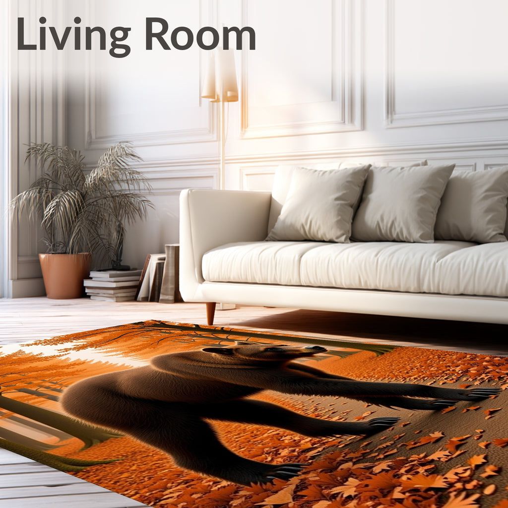 Autumn Forest Bear Path Rug