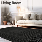Modern Geometric Tunnel Illusion Rug