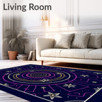 Circular Starburst Pattern Rug