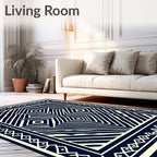 Bold Geometric Patterned Rug