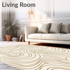Organic Swirl Pattern Design Rug