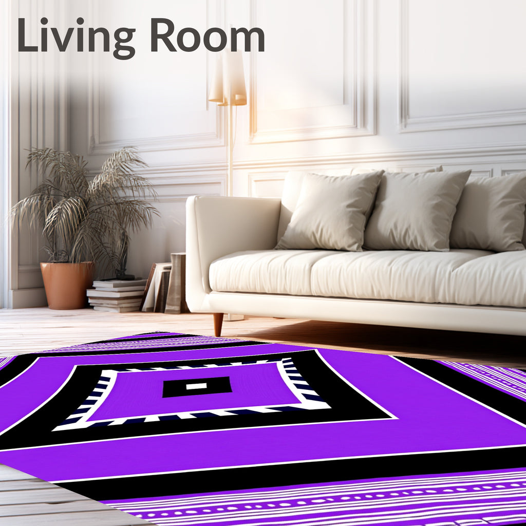 Bold Diamond Tribal Pattern Design Rug