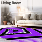 Bold Diamond Tribal Pattern Design Rug