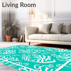 Oceanic Coral Abstract Pattern Rug