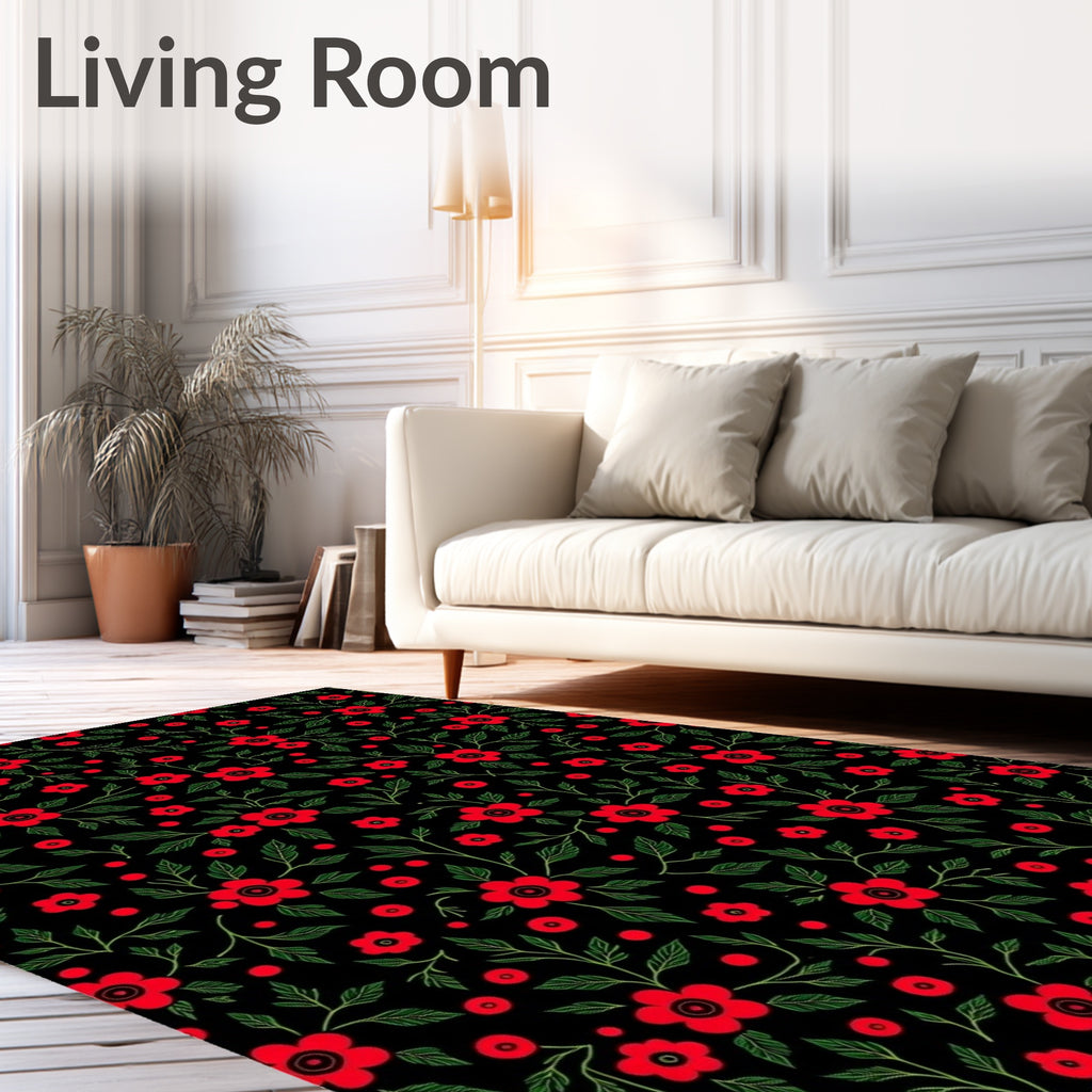 Classic Floral Vine Pattern Rug