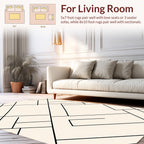 Geometric Lines Abstract Pattern Rug