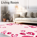 Whimsical Floral Abstract Print Rug