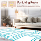 Bold Geometric Maze Pattern Rug