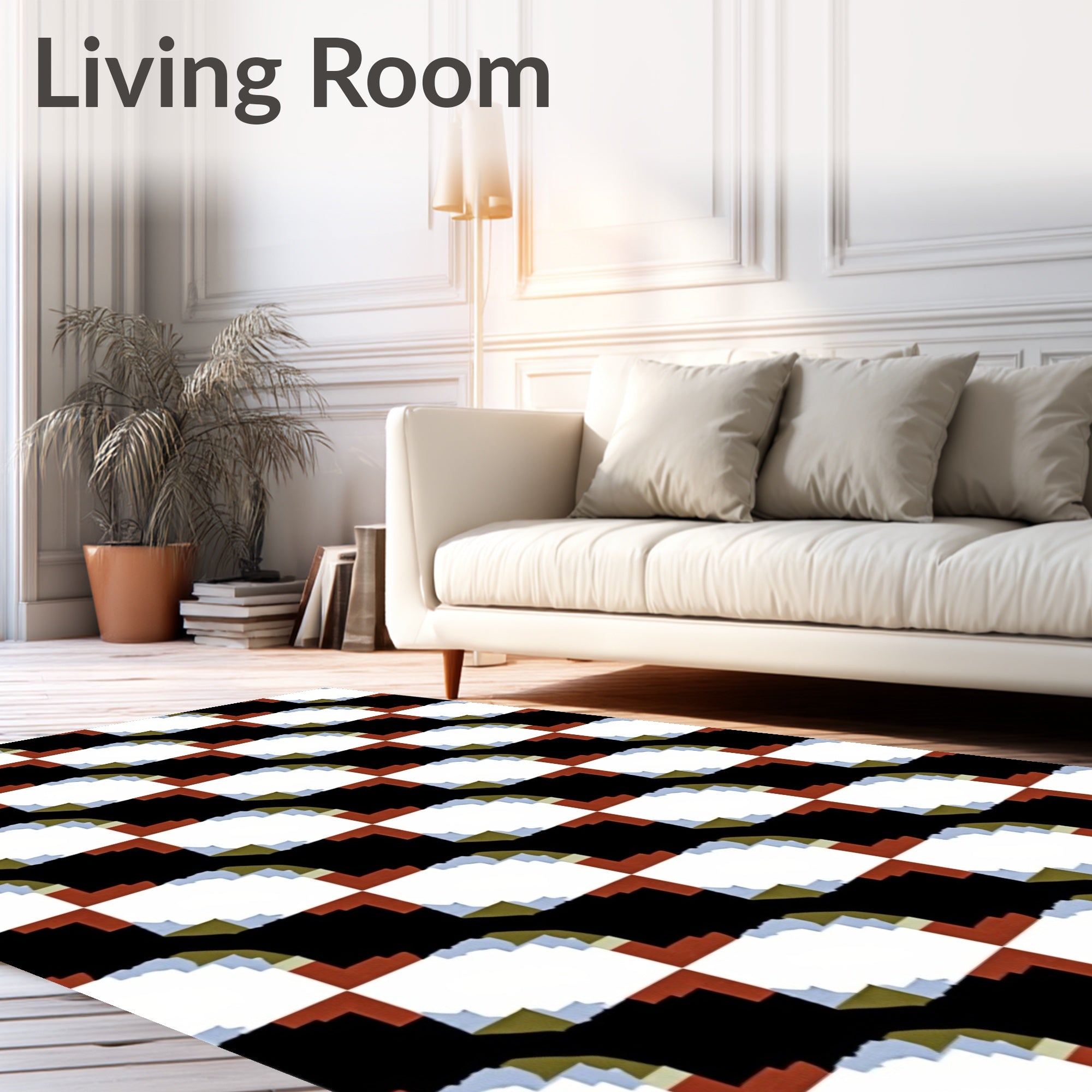 Geometric Tessellation Abstract Pattern Rug