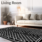 Bold Geometric Lattice Design Rug