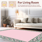 Elegant Scrollwork Border Design Rug
