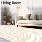 Fluid Stripe Organic Pattern Design Rug