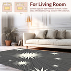 Explosive Starburst Graphic Pattern Rug